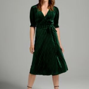 Modcloth velvet wrap dress